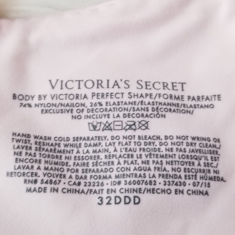 VS Body By Victoria Perfect Shape Bra 32DDD - Picture 7 of 8
